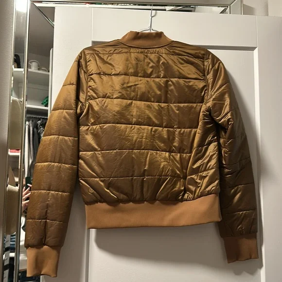 Lululemon brown gold bomber jacket - Picture 2 of 3